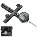Neoteck 0-1'' Digital Dial Indicator Table Saw Gauge Suitable for Table Saws with a Groove Width of 3/4" (19mm) or More for Aligning and Calibrating Work,Shop Machinery,Band Saw and Drill Press-Black