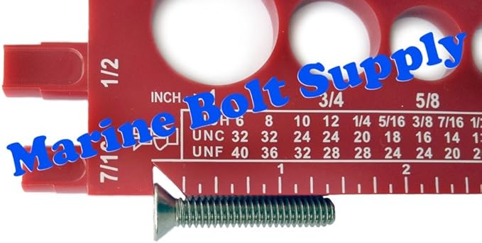 Nut, Bolt & Screw Gauge (Standard & Metric) (Coarse & Fine) Diameter, Length & Thread Pitch (Green)