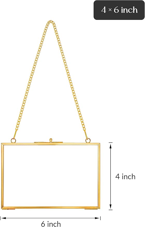 REDHUGO Hanging Pressed Flower Frame Handmade, Double Glass Picture Frame - Image 6