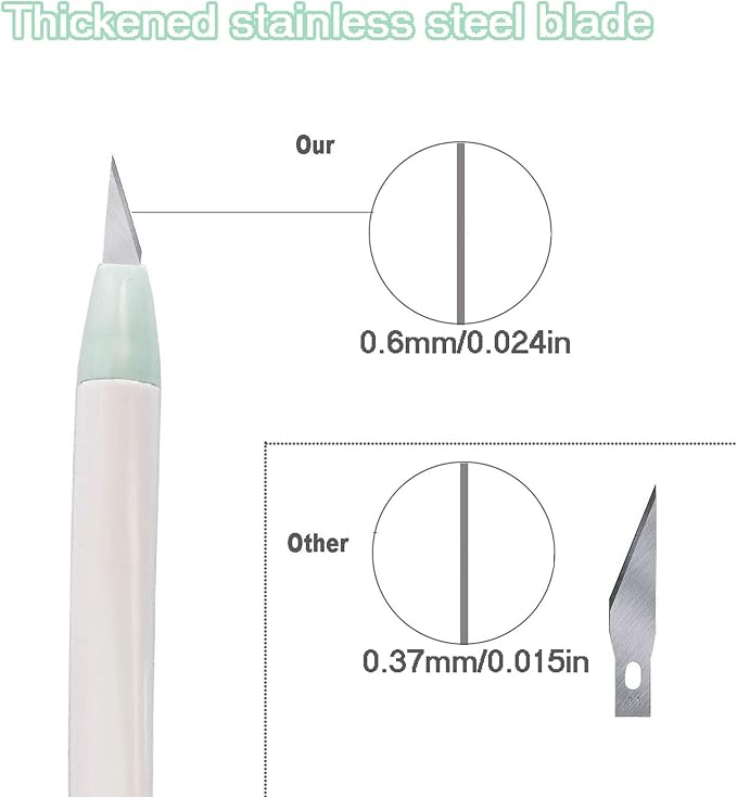 KINGFINGER Precision Craft Knife Set, 7-Piece Hobby Knife Kit - Image 3