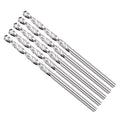 Drill Bit, 2.5mm Cutting Diameter, 4241 HSS 118° Cutting Angle Uncoated Bright Versatile Jobber Bits - (Applications: for Drilling Plastic Wood Soft Metal), 5-Pieces