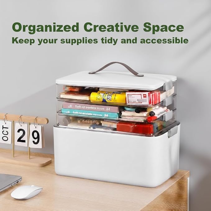 MOPALL Craft Medicine Cabinet Organizers Storage Box - Image 7