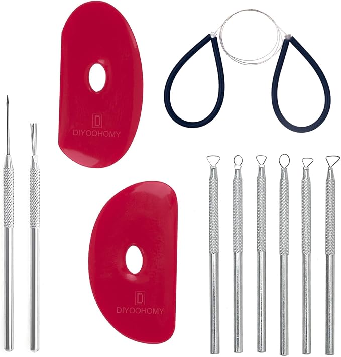 DIYOOHOMY Pottery Carving Tools, Clay Sculpting Tools by DIYOOHOMY
