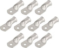 10pcs 4/0 AWG-5/16(M8) Tinned Copper Ring Terminals Battery Lugs, Heavy Duty Wire Lugs, Battery Cable Connectors