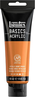 Liquitex BASICS Acrylic Paint, 118ml Tube, Metallic Burnt Orange by Liquitex