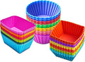 36 Pack Silicone Cupcake Liners Muffin Baking Cups Liners Reusable Non-Stick by IELEK
