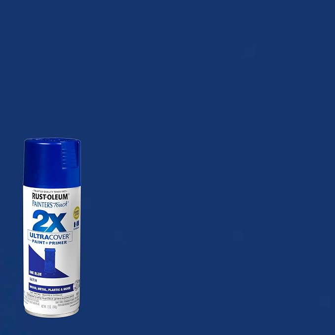 Rust-Oleum Painter's Touch 2X Ultra Cover Spray Paint, Satin Ink Blue - Image 2