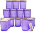 SHOWIN Thick Candle Jars for Making Candles 16 Pcs, 7 OZ Empty Jars by Showin
