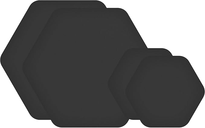 GEAR AID Tenacious Tape Hex 2.5” and 1.5” Repair Patches, Peel-and-Stick to Fix Holes and Burns in Down Jackets, Rain Gear, Tents, Tarps and More