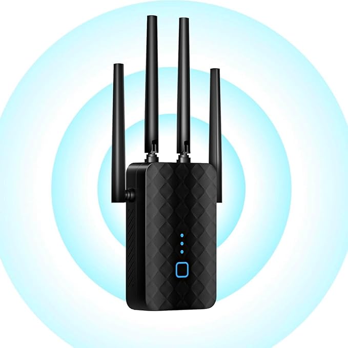WiFi Extender 100Mbps - Stable Speed for Daily Use, Long-Range Coverage, One-Click Setup (100M) (100M)