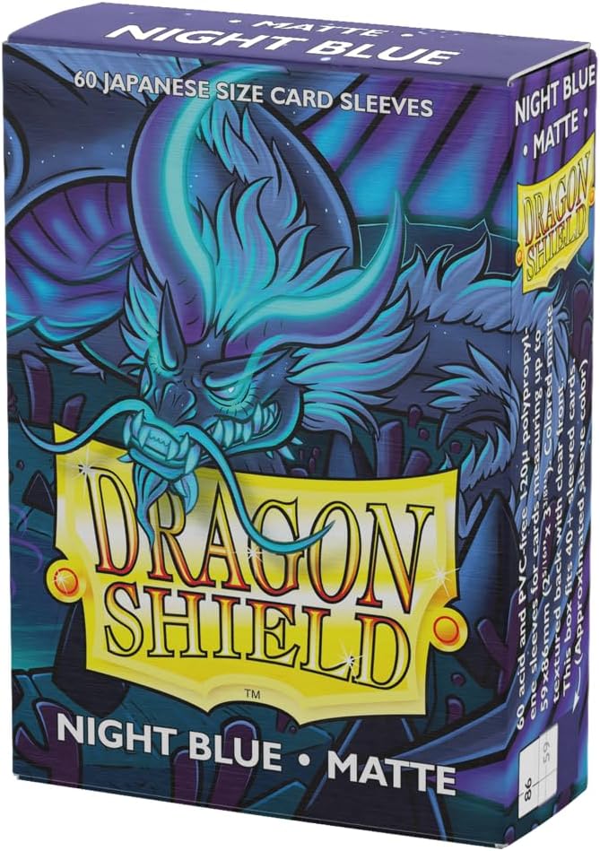 Dragon Shield Card Sleeves, Matte Night Blue 60CT by DragonShield