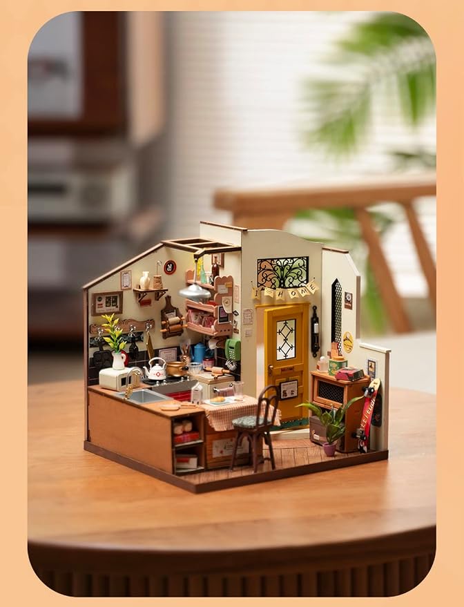 Rowood Miniature House Kit, DIY Miniature Dollhouse Kit - Image 4