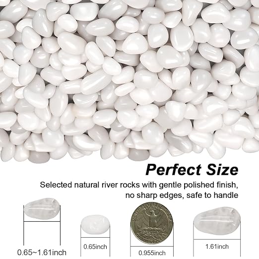 Aquarium Gravel, Landscaping Pebbles, Decorative Ornamental Pebbles Garden - Image 2