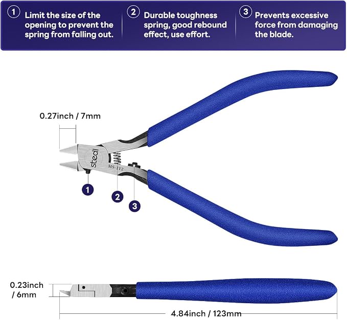 stedi Model Nipper, Ultra-thin Double-blades Nippers - Image 4