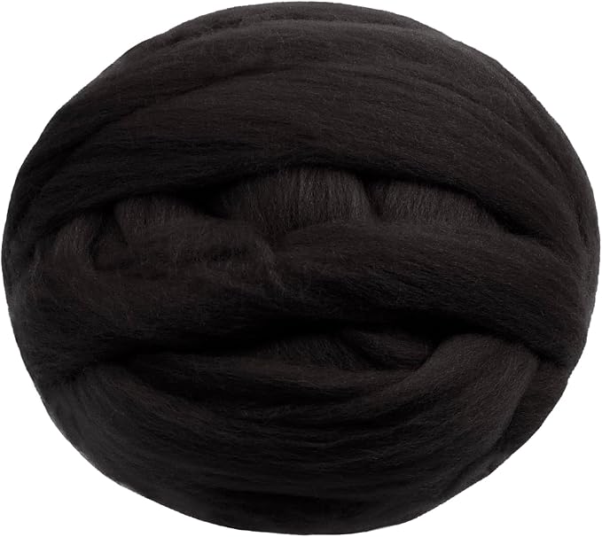 JeogYong Needle Felting Wool, 17.64oz Wool Roving Chunky Wool Yarn, Coffee Wool by JeogYong
