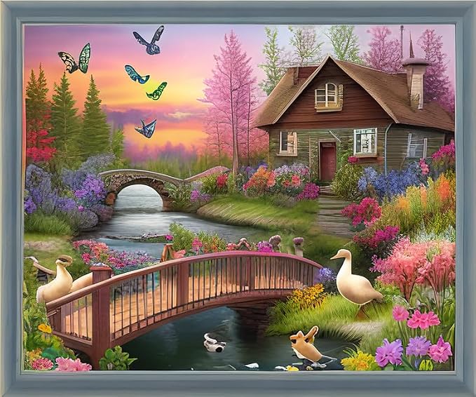 Joyhoor Cross Stitch Kits for Beginners Stamped Cross-Stitch Supplies by JoyhoorCrossStitchKits