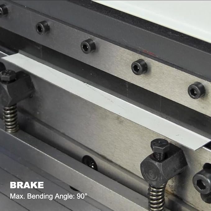 KAKA Industrial Sheet Metal Brake, 30 inch Shear and Slip Roll Combo 3-in-1 | 20-Gauge Capacity Heavy Duty Bending Machine with Back Gauge and Segment Fingers for Metal Fabrication