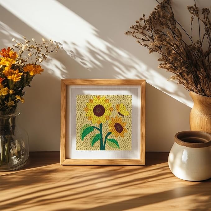 Doodlream Sunflower DIY Punch Needle Embroidery Kit - Image 6
