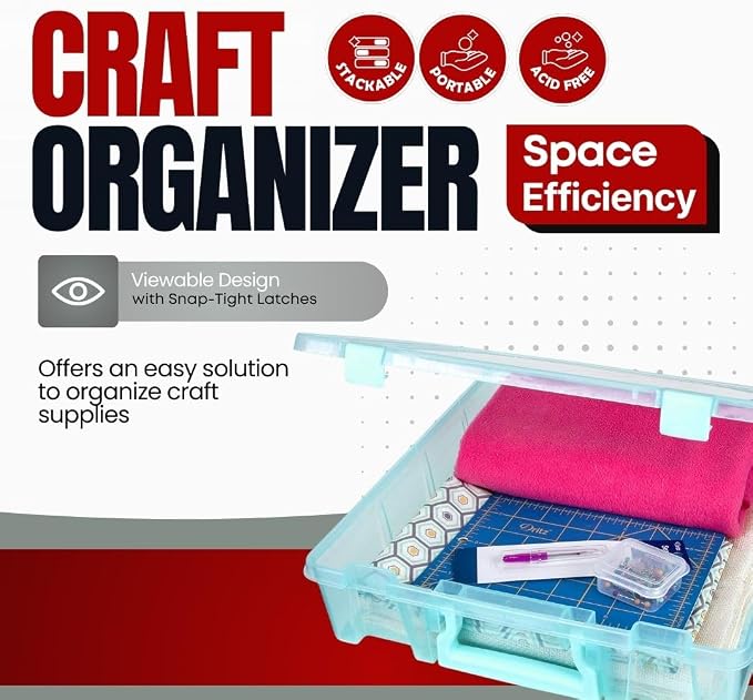 ArtBin 6955AA Super Satchel 1-Compartment Box, Art & Craft Organizer, - Image 3