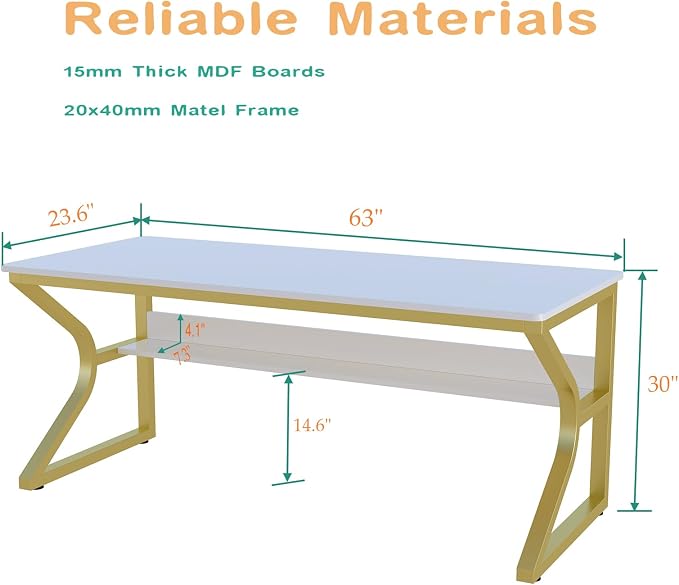 OSCHF 63-Inch Extra Long Desk - Image 2