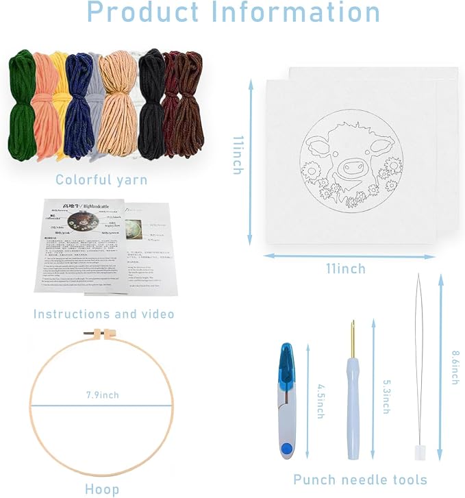 YWAOAIJD Punch Needle Embroidery Kit, Include Punch Needle Tools, Embroidery - Image 2