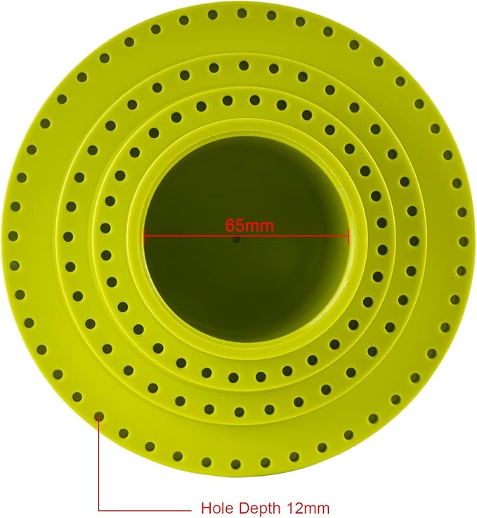 DZQ Rotating Bur Holder 116 Holes,Rotary Tool Holder 1/8"Diameter,Mandrel Drill Holder 360 Degree Rotating,for Drill Home and Garage Tool Accessories(Light Green)