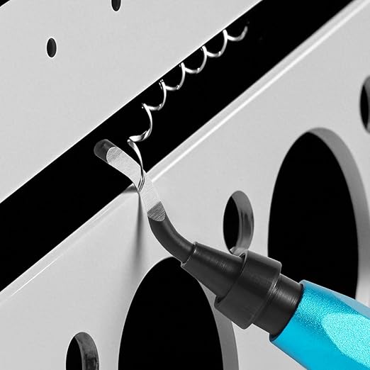 Deburring Tool Set with 11pcs High Speed Steel Swivel Blades, Deburring Tool 3D Printing Burr Removal Blades, Deburring Tools for Metal, Resin, PVC Pipes, Copper, Plastic, Aluminum