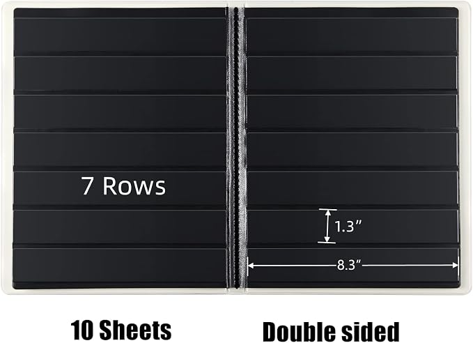MUDOR 7 Rows Stamp Collection Book, Stamp Albums - Image 4