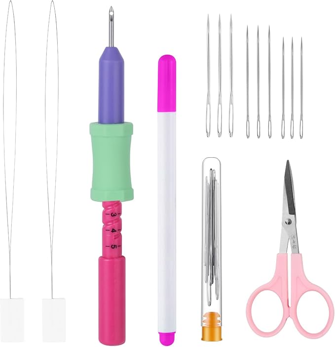 Cheloment 2.2mm Punch Needle Kit Adjustable Punch NeedleTool by Unknown