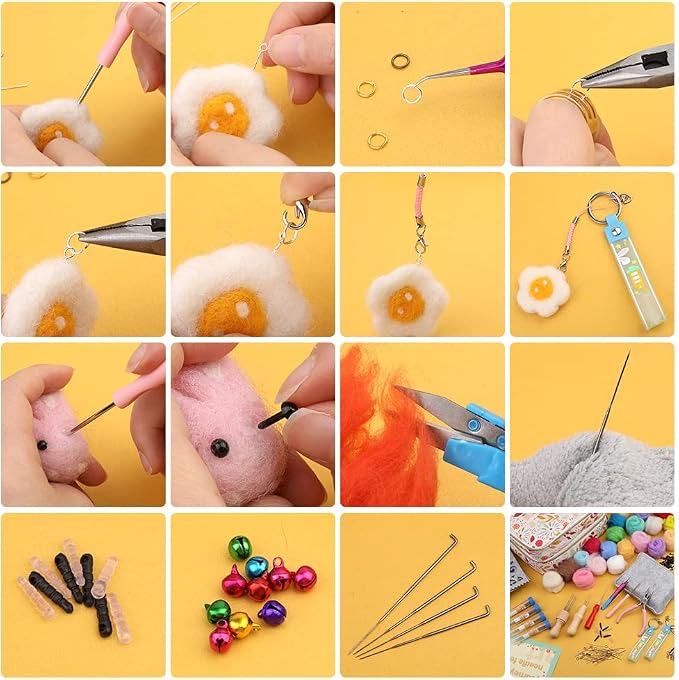 Veroave 385 PCS Needle Felting Kit, Complete Needle Felting Tools and Supplies - Image 8