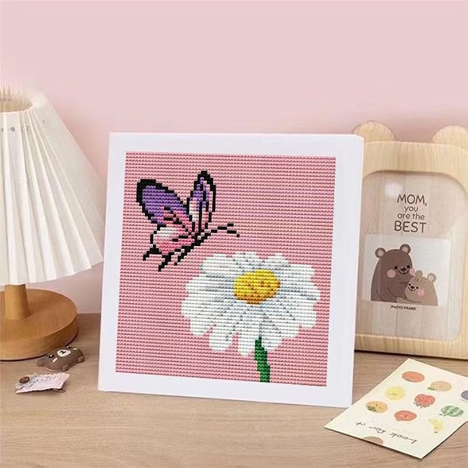 Butterfly Cross Stitch Kits, Daisy Cross Stitch Kits - Image 7