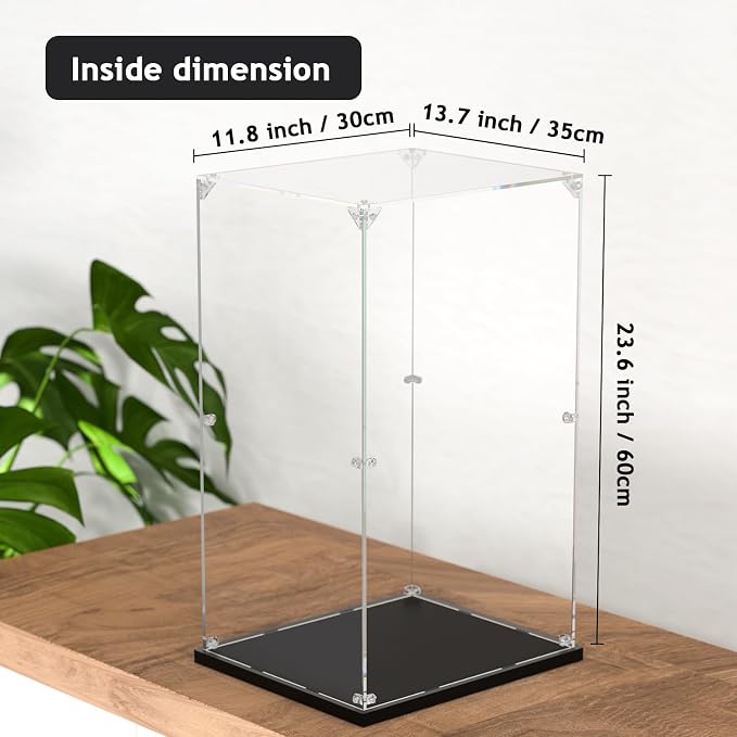 3MM Clear Acrylic Display Case, Zimo momo Self-Assemble Showcase - Image 4