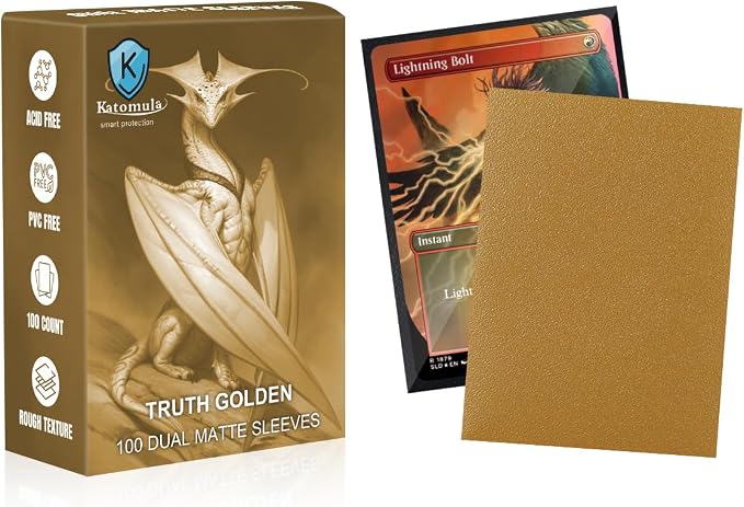 Truth Golden Dual Matte Card Sleeves, Katomula Card Sleeves by Katomula
