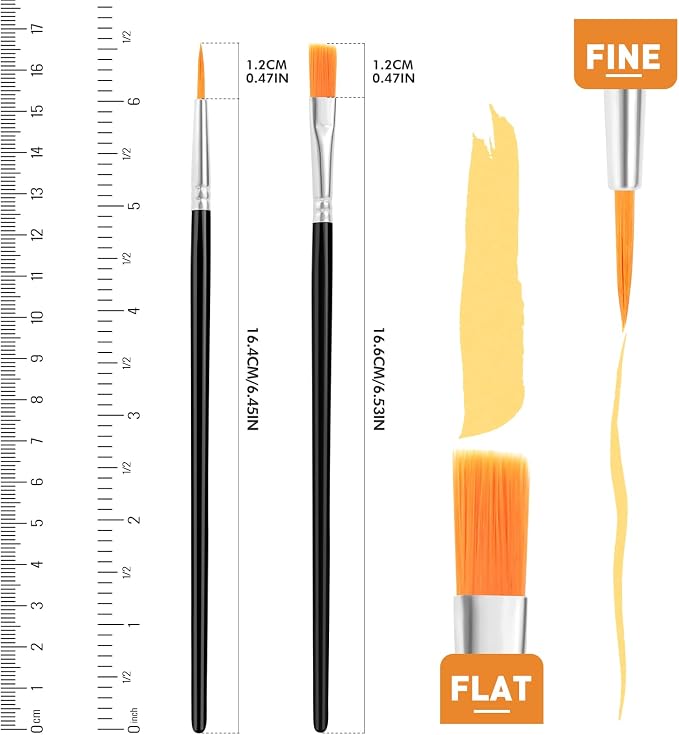 AROIC Small Paint Brushes Bulk, Acrylic Paint Brush - Image 2