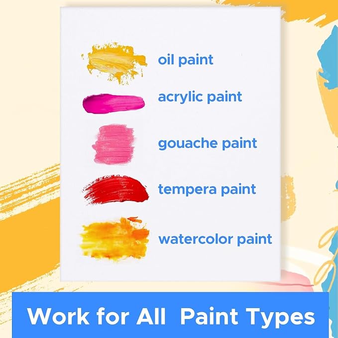 Mini Canvas for Painting 4x4 inch, 56 Pack Bulk Small Painting Canvases for - Image 11