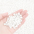 KIJOU Sea Glass Stones White 14oz – Premium Polished Glass Pebbles by KIJOU