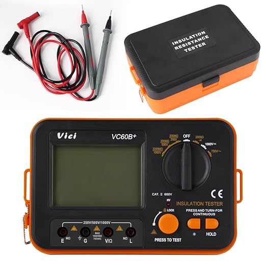 Vc60b+ Insulation Resistance Tester Meter Megohmmeter [Energy Class A++]