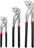 3 Pieces Groove Joint Pliers Set,8/10/12 inch Adjustable Pliers Multi-Purpose Water Pump Tongue And Groove Plier Set for Home and Industrial Repair