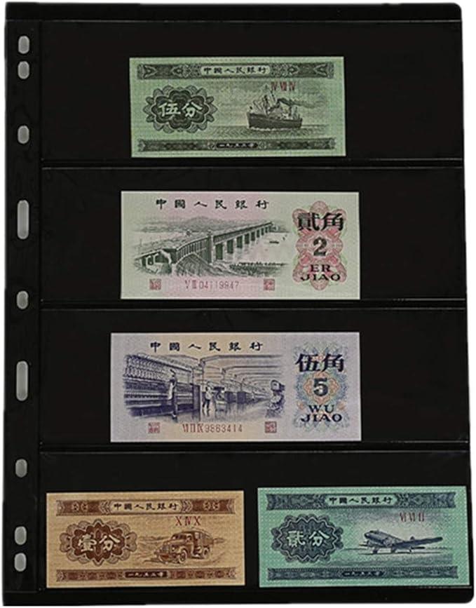 MUDOR Stamp Pages for Stamp Collection Album Binder Book, 10 Sheet 4 Rows | - Image 5