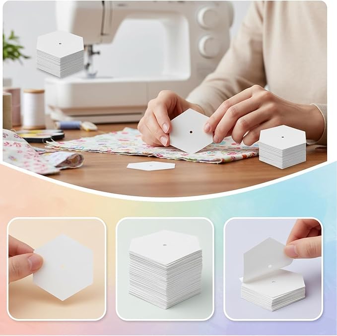2050 PCS 1" Paper Piecing for Quilting DIY Patchwork Sewing Crafts for DIY - Image 4