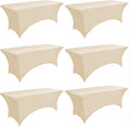 6-Pack 6ft Spandex Table Covers by Unknown
