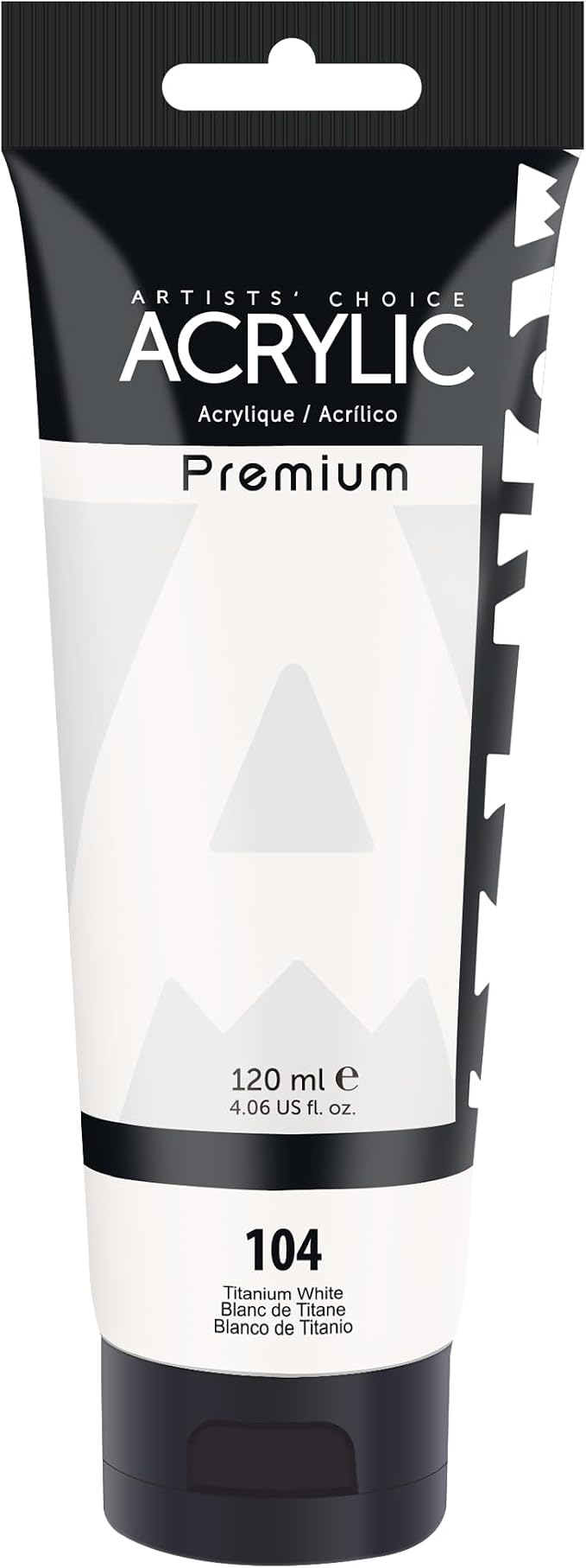 AUREUO Titanium White Acrylic Paint, 4 Fl Oz / 120ml Single Tube, Rich Pigment by AUREUO