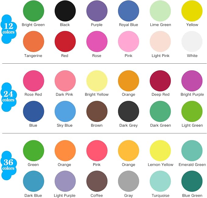36 Colors Air Dry Clay, Modeling Clay - Image 2