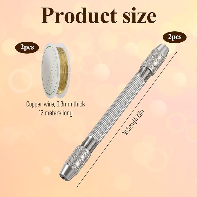 2 PCS Jewelry Making Kit Wire Wrapping Tools Set Wire Twister, Wire-Rounder Tool - Image 2