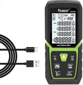 Huepar Laser Distance Measure 330Ft with Li-ion Battery & Electric Angle Sensor, Backlit LCD Laser Measure M/In/Ft with High Accuracy Multi-Measurement Modes, Pythagorean, Distance, Area&Volume-LM100A