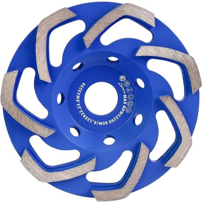 HERZO Diamond Concrete Grinding Cup Wheels 5 inch/125mm