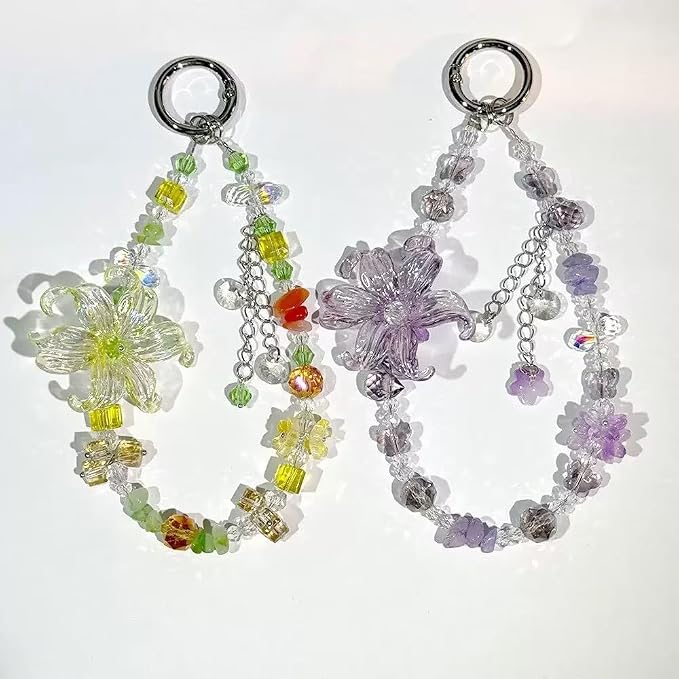 40pcs Flower Shape Beads Transparent Color Flower Bead Color Lily Beads - Image 6