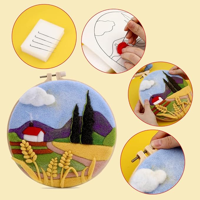 Needle Felting Kits Beginners, DIY Wool Needle Felting Starter Kit, Needle Felt - Image 4