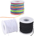Stretchy String for Bracelets, 3 Rolls 0.8 mm 495 Feet Sturdy Elastic String by HFengQ