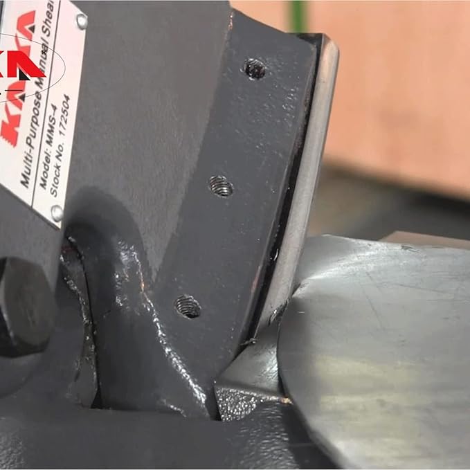 KAKA INDUSTRIAL MMS-4 Multiple Purpose Benchtop Throatless Sheet Metal Shear,14 Gauge Mild Steel Metal Cutter